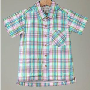 🆕 Well Dressed Wolf Easter Plaid Boy Shirt Size 12mo NWT